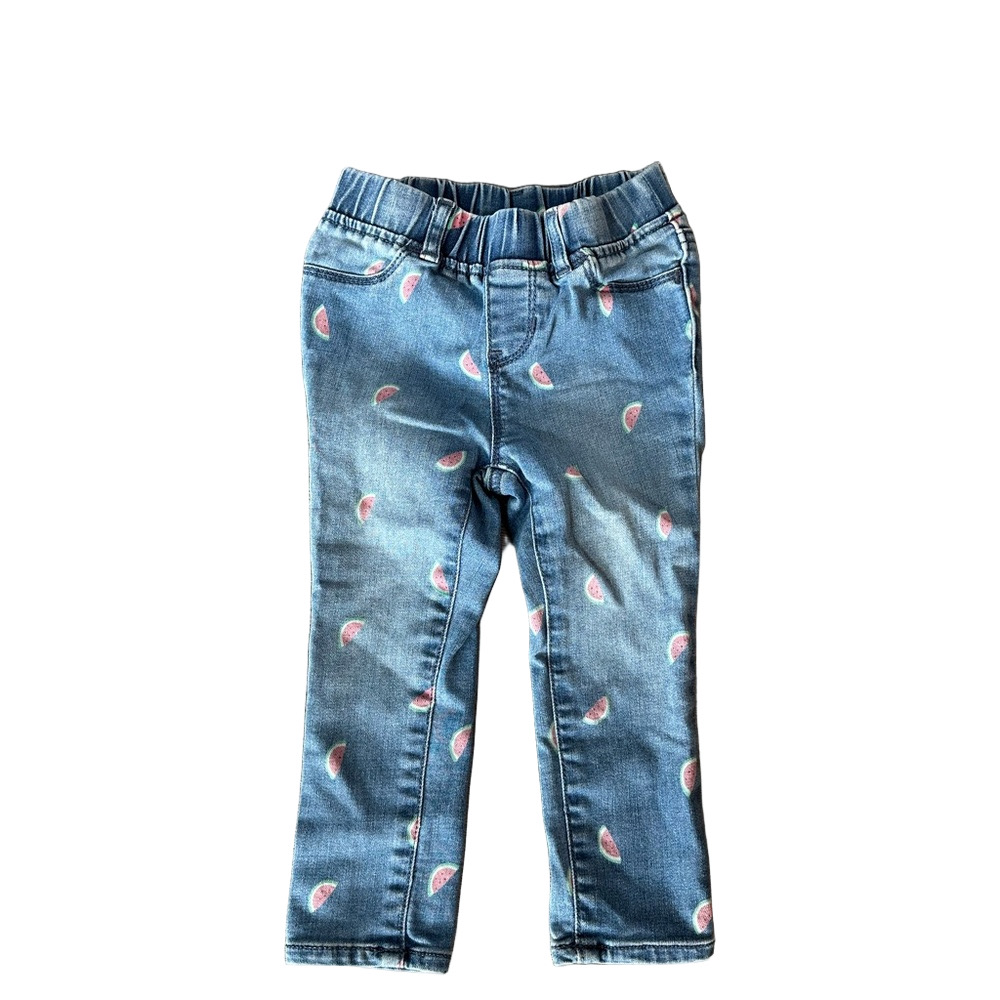 3/20$ GAP denim toddler watermelon print cropped Jegging size 4 years
